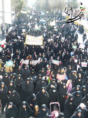تصاویر دیدنی از حضور پرشور همه اقشار در راه پیمایی 22 بهمن /رفسنجان