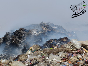 از دفن غیر اصولی زباله های عفونی و خانگی تا آتش زدن آنها +عکس