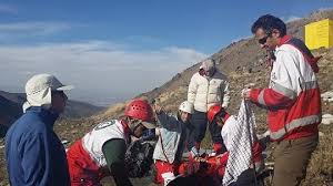 نجات کوهنورد مصدوم در دره های راویز رفسنجان