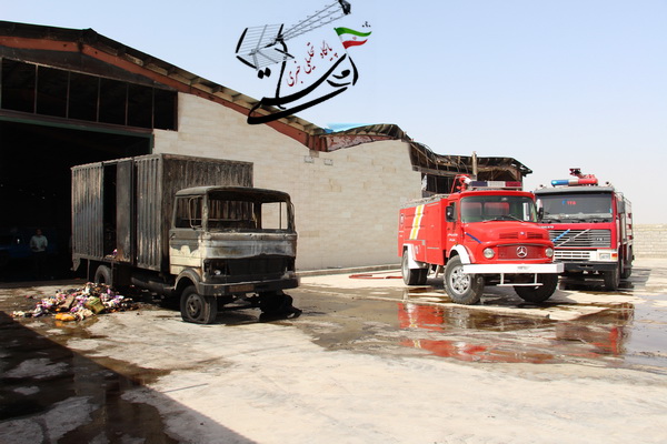 خسارت میلیاردی آتش سوزی امروز در رفسنجان+عکس