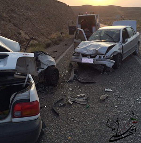 حادثه رانندگی درمحور رفسنجان به زرند با دو کشته و یک مصدوم .