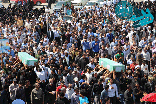 دو تن از شهدای افغانی مدافع حرم در رفسنجان تشییع شدند+ عکس