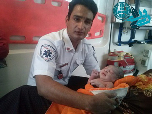 تولد یک نوزاد در آمبولانس اورژانس ۱۱۵ رفسنجان