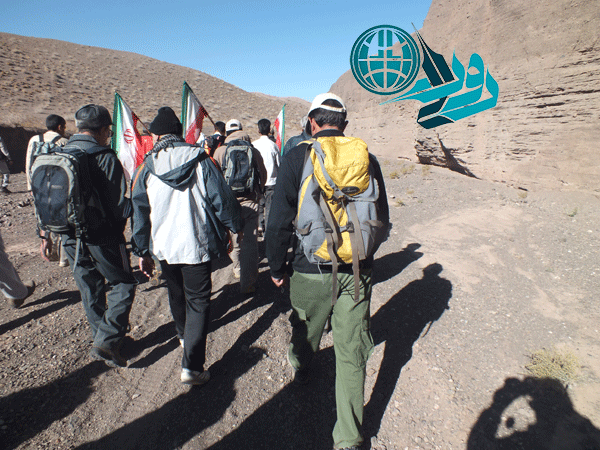 پیاده روی گروه کوهنوردی شهدای جهادکشاورزی رفسنجان و گروه کوهنوردی سازمان در دره راگه