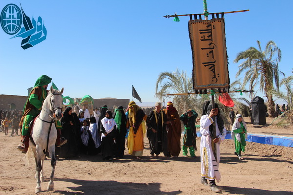 گزارش تصویری/پیاده روی اربعین حسینی و ورود نمادین جابربن عبدالله انصاری از روستای دره در تا سقاخانه ابوالفضل در جاده دره در