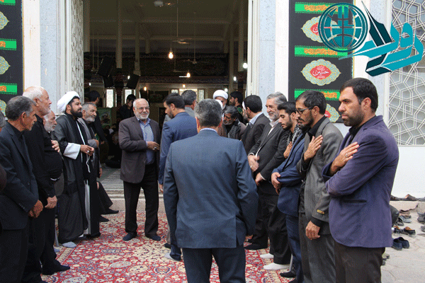 مراسم بزرگداشت روحانی شهید مدافع حرم در رفسنجان/عکس