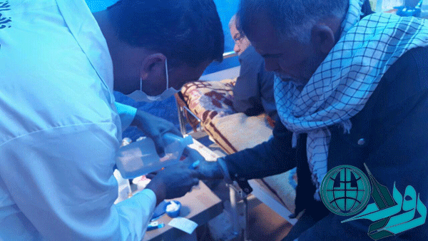 خدمات درمانگاه شهید بادپا به زائران حسینی در موکب خاتم الانبیا رفسنجان+عکس