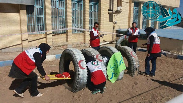مسابقه بزرگ امداد در سوانح به میزبانی دانشگاه پیام نور رفسنجان/عکس