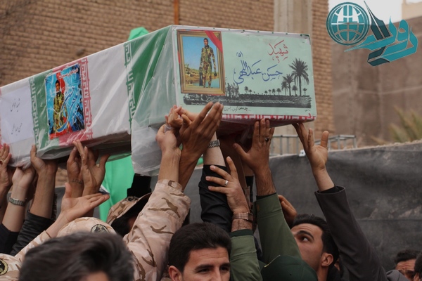 آسمان رفسنجان در سوگ شهید با مردم گریست + عکس