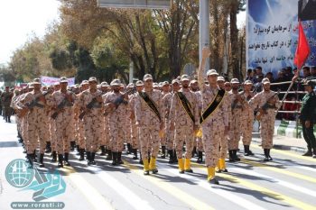 رژه نیروهای مسلح رفسنجان بمناسبت هفته دفاع مقدس+عکس