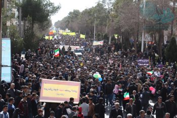 خیزش انقلابی مردم رفسنجان در چهل و یکمین سالگرد پیروزی انقلاب + تصاویر