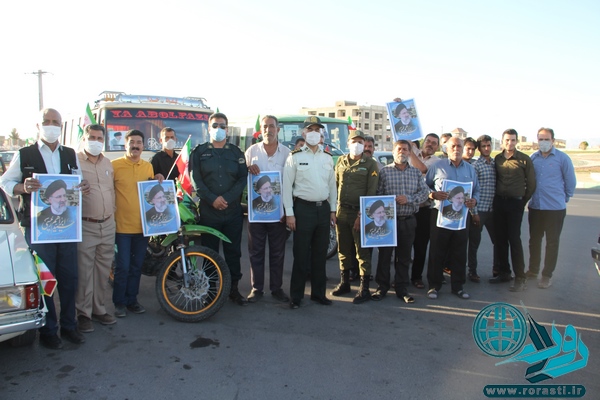 در رفسنجان|راه افتادن کاروان موتوری و خودرویی به شکرانه پیروزی