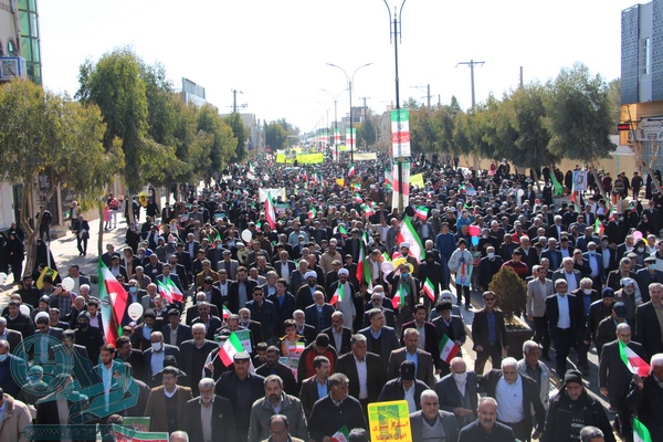 شکوه حضور مردم رفسنجان در حماسه چهل و چهارمین فجر پیروزی+تصاویر