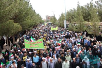 فریاد حمایت رفسنجانی ها از «فلسطین» در امتداد بسیج تا مصلی+تصاویر