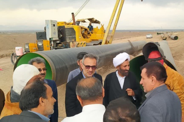  استقرار کارگاه پروژه انتقال آب خلیج فارس در رفسنجان
