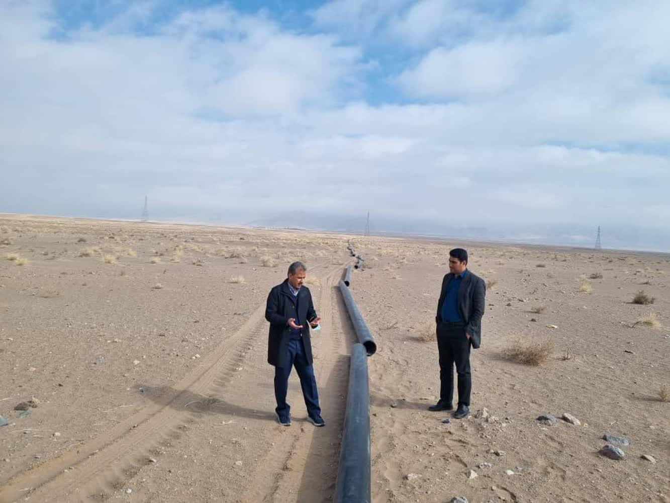خط انتقال آب روستاهای حومه شرقی رفسنجان در حال اجراست