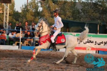 پنجمین شو سواره اسبان بومی فلات ایران در علی آباد علیا نوق+ عکس