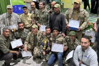 رقابت ورزشکاران رفسنجانی در مسابقات تیراندازی گلوله‌زنی کشور