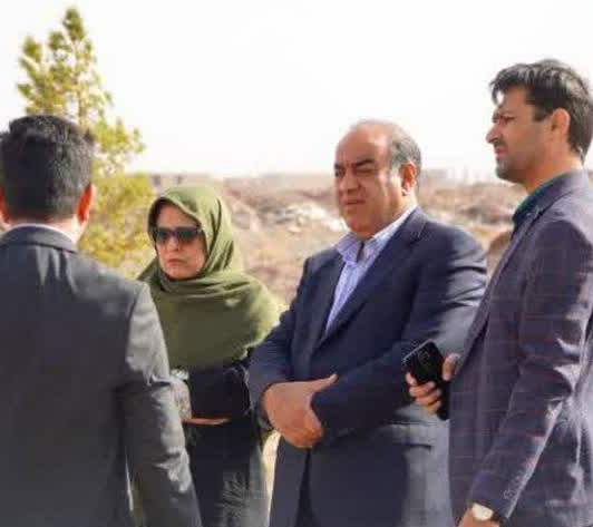 بازدید مشاور عالی وزیر راه از اراضی ملی و سایت‌های مسکونی شهرستان رفسنجان