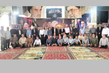 گردهمایی غواصان خط شکن در گلزار شهدای لاهیجان