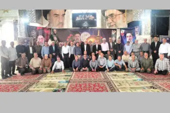 گردهمایی غواصان خط شکن در گلزار شهدای لاهیجان