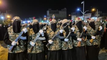 فریاد غیرت بانوان کوثر رفسنجان در میدان حاج‌قاسم