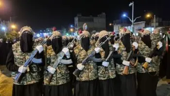 فریاد غیرت بانوان کوثر رفسنجان در میدان حاج‌قاسم