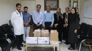 اهدای ۱۲ دستگاه نبولایزر به بیمارستان به یاد مادر