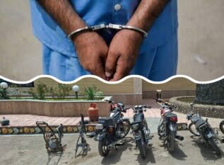  دستگیری سارق موتورسیکلت و کشف ۴ دستگاه موتورسیکلت مسروقه در رفسنجان 
