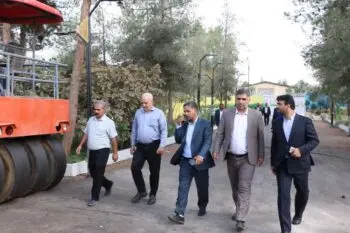بازدید معاون دادگستری استان کرمان از کمپ ماده ۱۶ در حال احداث رفسنجان